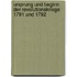 Ursprung Und Beginn Der Revolutionskriege 1791 Und 1792