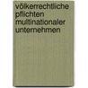 Völkerrechtliche Pflichten multinationaler Unternehmen door Heiner Geldermann