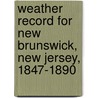 Weather Record For New Brunswick, New Jersey, 1847-1890 door Anonymous Anonymous