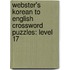 Webster's Korean To English Crossword Puzzles: Level 17