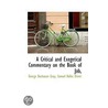 A Critical And Exegetical Commentary On The Book Of Job door Samuel Rolles Driver