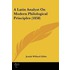 A Latin Analyst On Modern Philological Principles (1858)