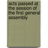Acts Passed At The Session Of The First General Assembly door Alabama Territory