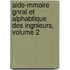 Aide-Mmoire Gnral Et Alphabtique Des Ingnieurs, Volume 2