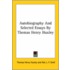 Autobiography And Selected Essays By Thomas Henry Huxley