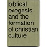 Biblical Exegesis and the Formation of Christian Culture door Frances Young