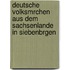 Deutsche Volksmrchen Aus Dem Sachsenlande in Siebenbrgen