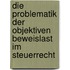 Die Problematik der objektiven Beweislast im Steuerrecht
