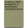 English G 2000. Ausgabe A 2. Wordmaster. Vokabellernbuch by Unknown
