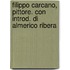 Filippo Carcano, Pittore. Con Introd. Di Almerico Ribera