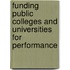 Funding Public Colleges And Universities For Performance