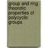 Group And Ring Theoretic Properties Of Polycyclic Groups
