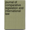 Journal of Comparative Legislation and International Law door Legislation Society Of Comp