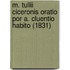 M. Tullii Ciceronis Oratio Por A. Cluentio Habito (1831)