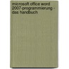 Microsoft Office Word 2007-Programmierung - Das Handbuch door Cindy Meister