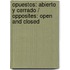Opuestos: Abierto y cerrado / Opposites: Open and Closed
