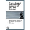 Proceedings Of The American Academy Of Arts And Sciences door Anonymous Anonymous