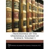 Proceedings of the Onondaga Academy of Science, Volume 1 by N. Onondaga Academ Syracuse