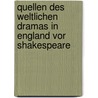 Quellen Des Weltlichen Dramas In England Vor Shakespeare door Alois Brandl