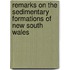 Remarks on the Sedimentary Formations of New South Wales