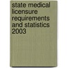 State Medical Licensure Requirements and Statistics 2003 door American Medical Association