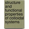 Structure and Functional Properties of Colloidal Systems door Roque Hidalgo-Alvarez