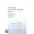 Student's Solutions Manual Part One for Thomas' Calculus