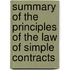 Summary of the Principles of the Law of Simple Contracts