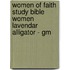 Women Of Faith Study Bible Women Lavendar Alligator - Gm