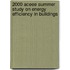 2000 Aceee Summer Study on Energy Efficiency in Buildings