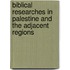 Biblical Researches In Palestine And The Adjacent Regions