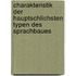 Charakteristik Der Hauptschlichsten Typen Des Sprachbaues