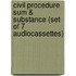 Civil Procedure Sum & Substance (Set of 7 Audiocassettes)