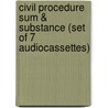 Civil Procedure Sum & Substance (Set of 7 Audiocassettes) by Arthur R. Miller