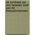 De Echtheid Van Den Tweeden Brief Aan De Thessalonicensen