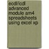 Ecdl/Icdl Advanced Module Am4 Spreadsheets Using Excel Xp