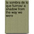 La sombra de lo que fuimos/ A Shadow From the Way We Were