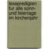 Lesepredigten Fur Alle Sonn- Und Feiertage Im Kirchenjahr door Hans-Gerd Krabbe