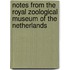 Notes from the Royal Zoological Museum of the Netherlands