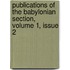 Publications of the Babylonian Section, Volume 1, Issue 2