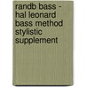 Randb Bass - Hal Leonard Bass Method Stylistic Supplement by Glenn Letsch