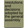 Resolutions And Decisions Adopted By The General Assembly door United Nations: General Assembly