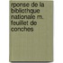 Rponse de La Bibliothque Nationale M. Feuillet de Conches