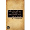 Selections From Herrick, For Translation Into Latin Verse door Juvenal A.J. Macleane