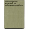 Terminologisches Wörterbuch der Zivilprozessvergleichung by Jürgen Bunge