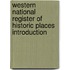 Western National Register of Historic Places Introduction