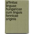 Affinitas Linguae Hungaricae Cum Linguis Fennicae Originis