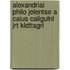 Alexandriai Philo Jelentse a Caius Caligulnl Jrt Kldttsgrl
