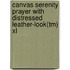 Canvas Serenity Prayer With Distressed Leather-Look(Tm) Xl