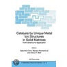 Catalysis By Unique Metal Ion Structures In Solid Matrices door Onbekend